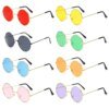 Chang Hiphelicopter-Lunettes de soleil rondes en métal pour hommes et femmes, lunettes circulaires, lunettes de soleil à la mode