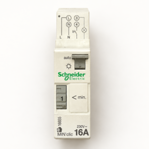 Minuterie Schneider Electric MIN’clic 16 A, vue de face